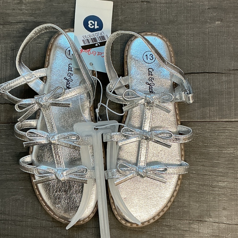 Cat & Jack Silver Kids' Sandals